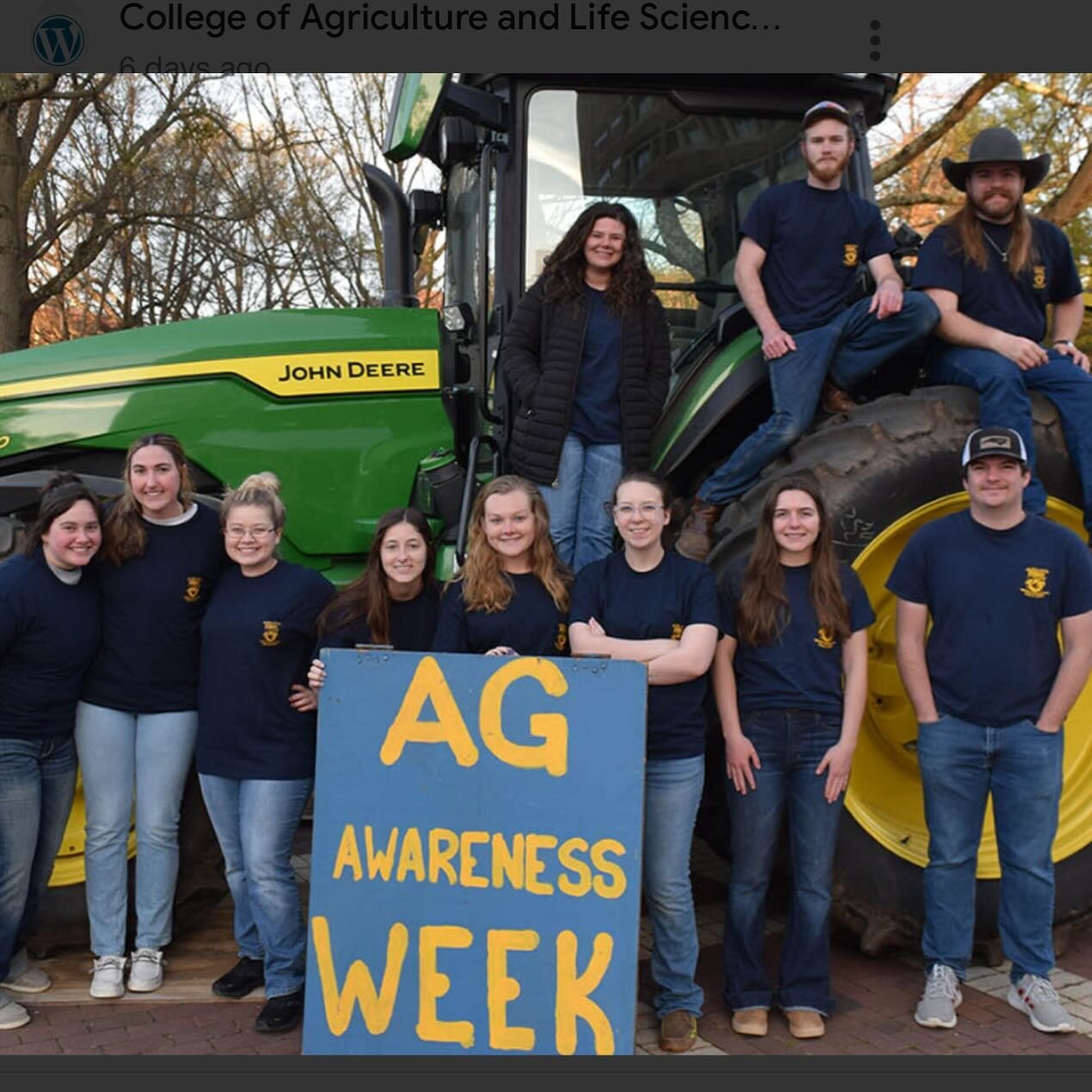 🚜 It&rsquo;s Ag Awareness Week! Did you know that agriculture is North Carolina&rsquo;s #1 industry? 

Fast facts from the latest US Ag Census:

*Less than 1%of the US population farms.

*But in NC, agriculture is our #1 industry! And the original S