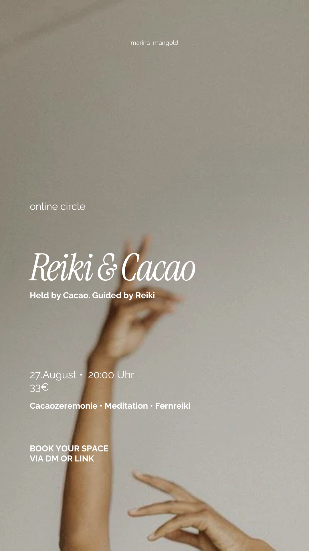 Reiki & Cacao 27.08. - online