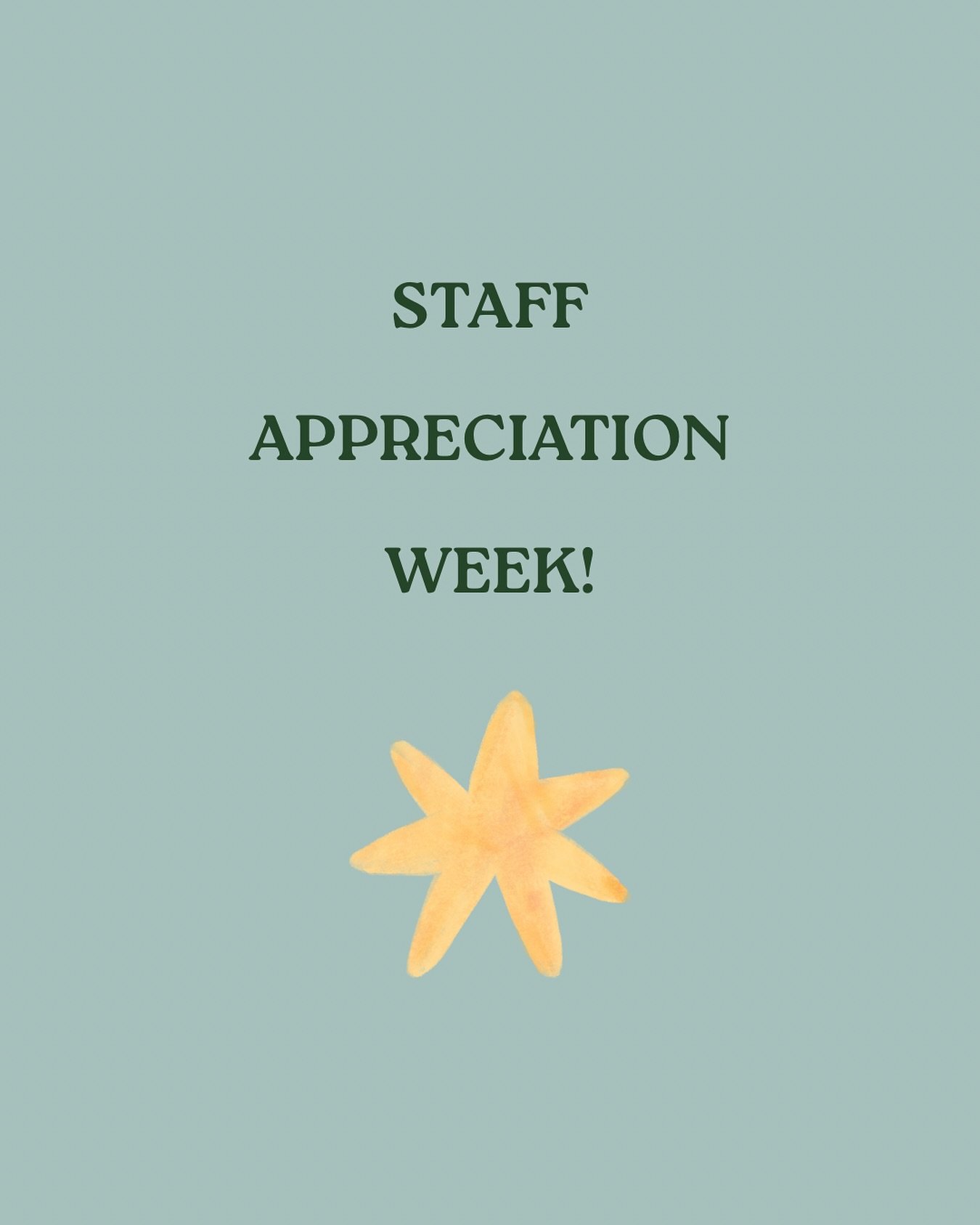 As we close out Staff Appreciation Week, we&rsquo;d like to give one final shout-out to our fantastic staff! You give tirelessly to our kids, greet them with smiling faces, and shape how they learn + explore. You are the best of the best!! We&rsquo;r