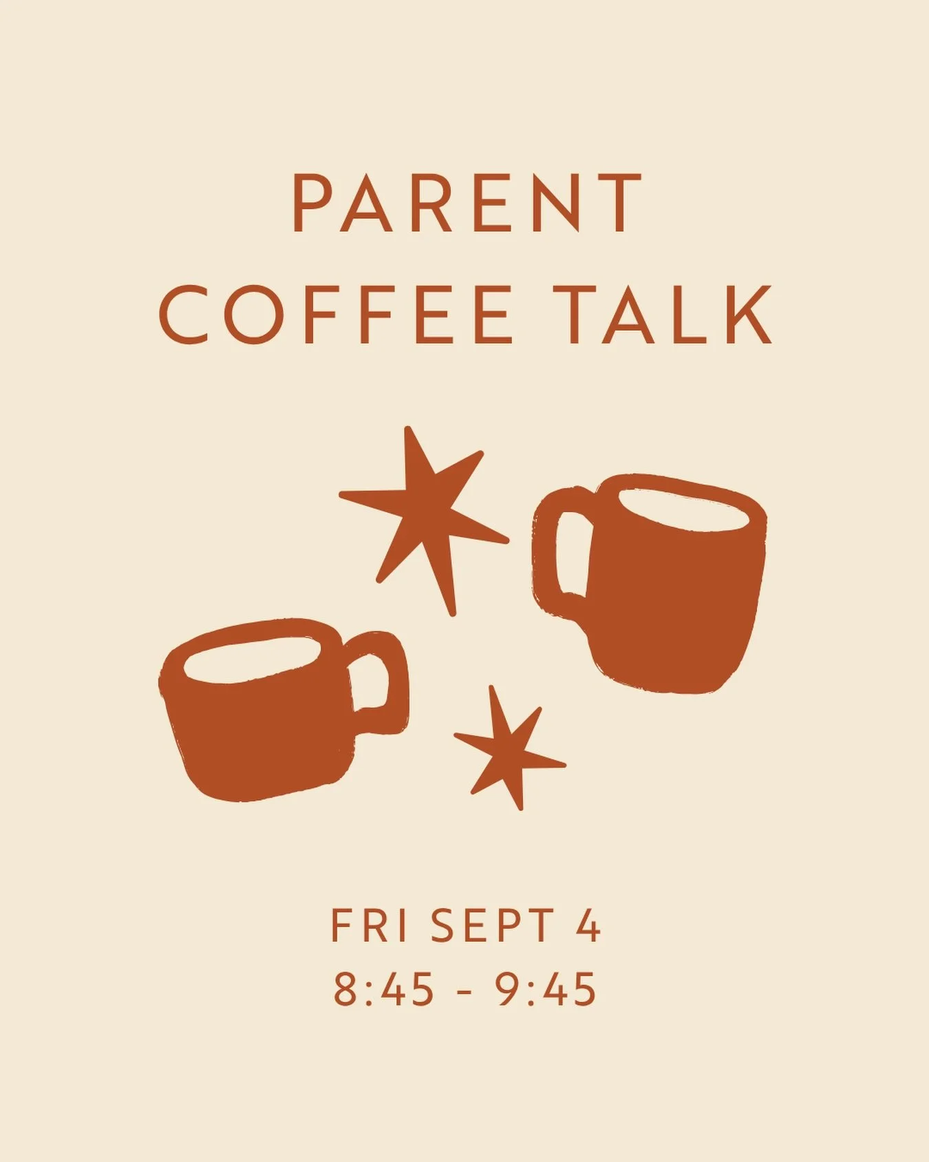 Stop by to connect with fellow Terra parents and school leadership in conversation around initiatives, updates, and ways to support Terra.

Hope to see you there!