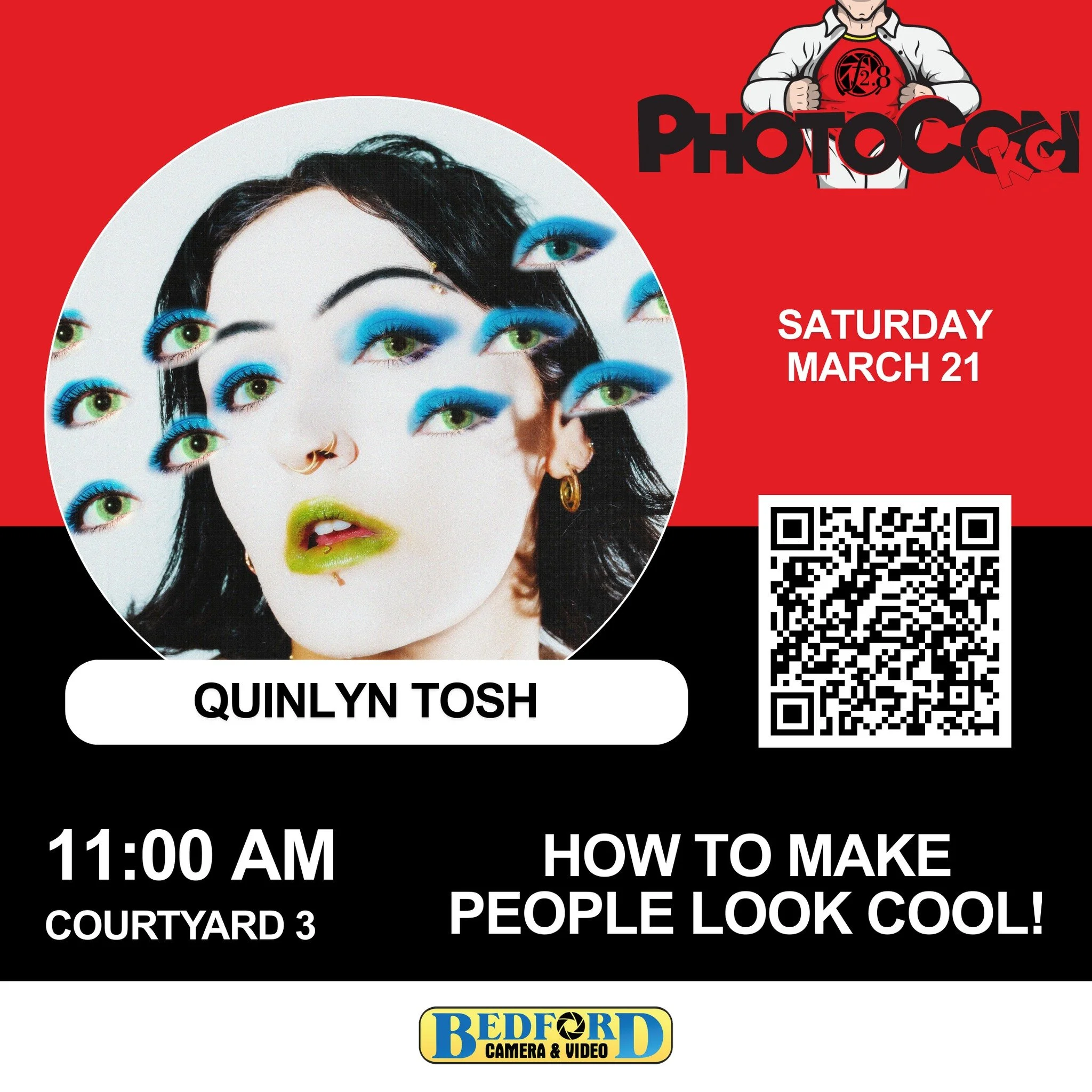 Speaker Spotlight: Quinlyn Tosh
PhotoCon Kansas City (March 19&ndash;21, 2026)

How to Make People Look Cool!

Portrait photography doesn&rsquo;t have to be serious to be powerful. Quinlyn Tosh is bringing the fun with a class all about creating port