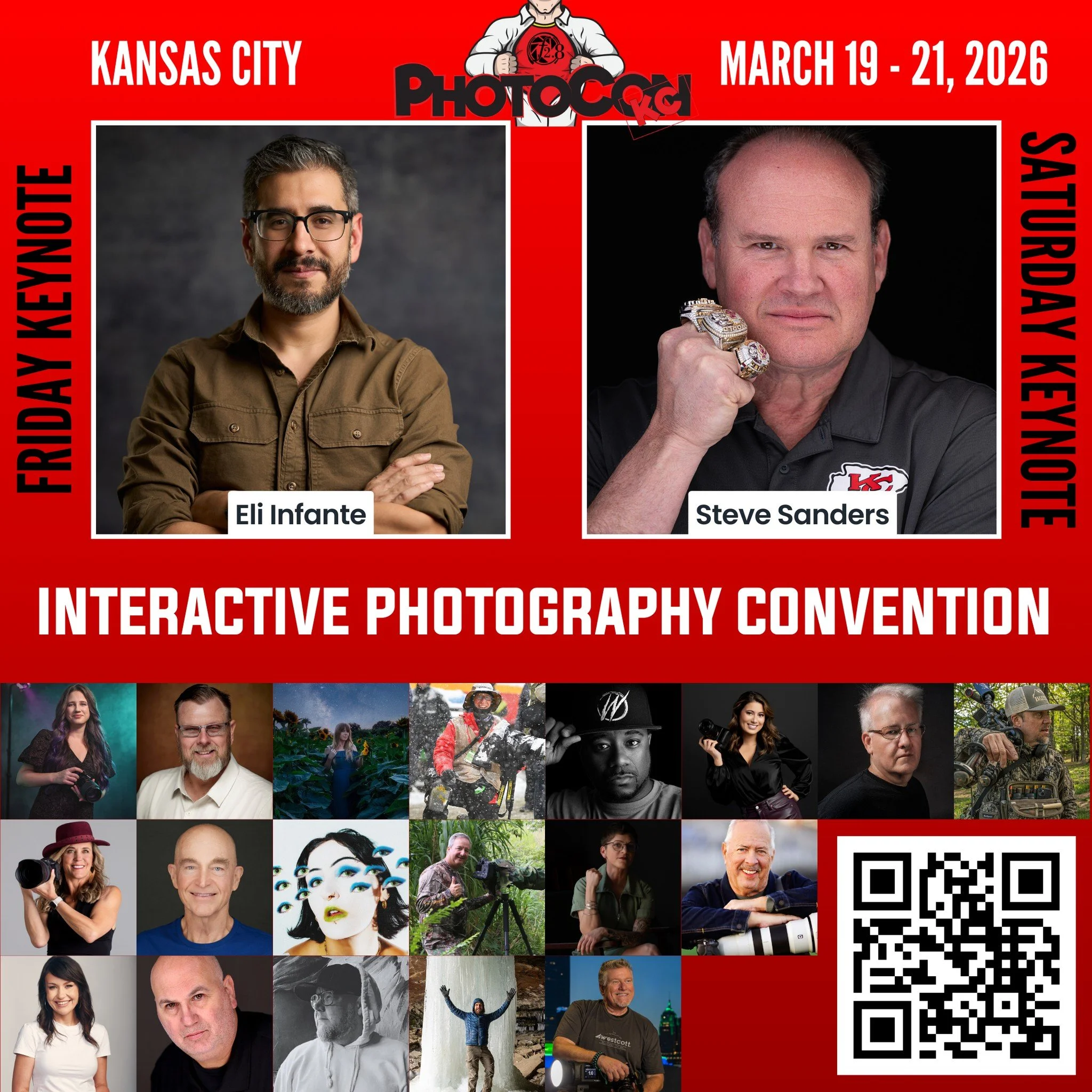 PhotoCon Kansas City 2026 is three full days of immersive learning, creating, and sharing with photographers who live this craft every day. 

From lighting and portrait artistry to wildlife, exposure, and camera fundamentals, you&rsquo;ll learn direc