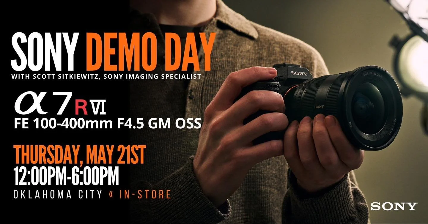 📸 Sony shooters &mdash; we&rsquo;ve got something exciting coming your way!

Join us TODAY, May 21st from 12PM&ndash;6PM as our Sony Tech Rep Scott hangs out in-store with some seriously awesome new gear 👀

Come get your hands on:
✨ The brand-new S