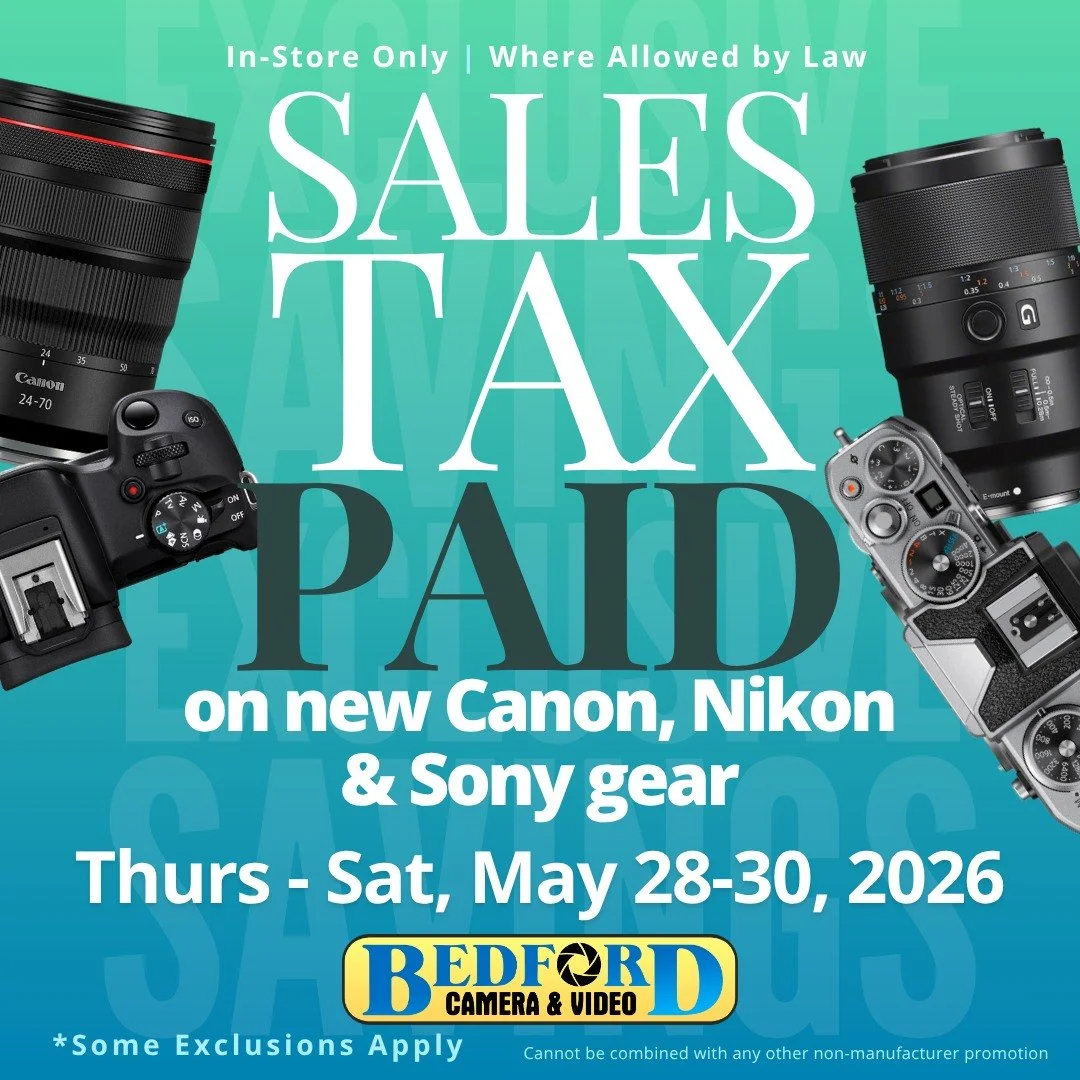 🔥 CAMERA LOVERS, THIS ONE&rsquo;S FOR YOU 🔥

May 28&ndash;30 ONLY: We&rsquo;re covering the sales tax on eligible new Canon, Nikon &amp; Sony gear!* 🎉

If your cart has been full&hellip;
your wishlist has been growing&hellip;
or you&rsquo;ve been 