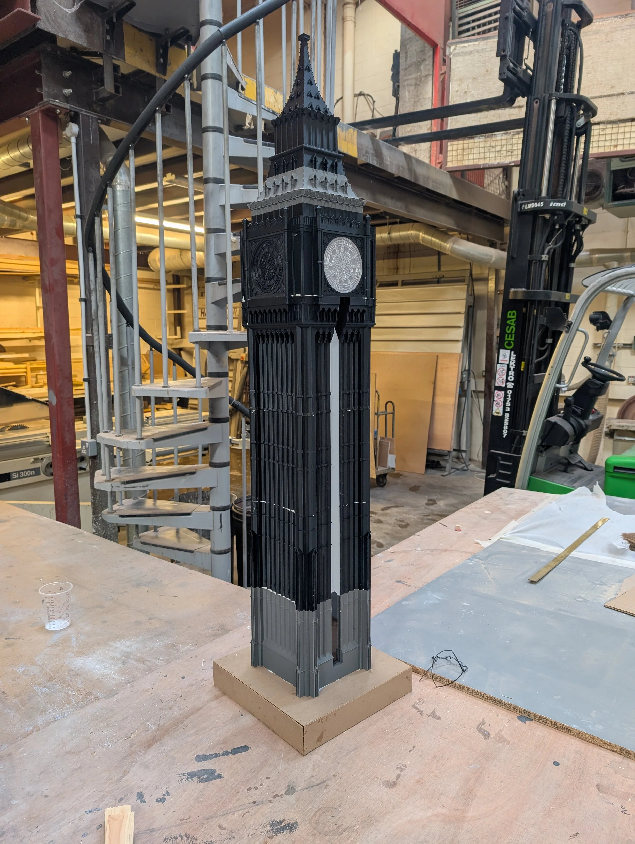 Big Ben "Sparkometer" 3D printed model- London Eye Xmas Popup