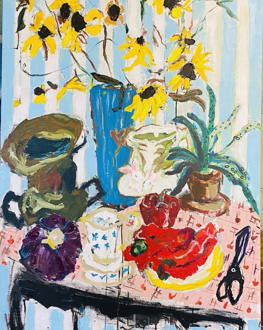 It&rsquo;s June. FoundObjects. NewPlaylist&gt;NewStyle=Delight. 
SundayFunday🦊🦊🦊30x40