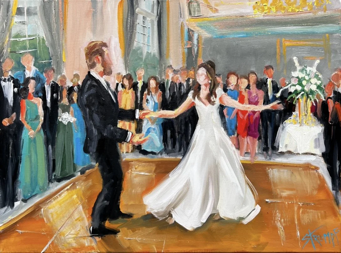 Live wedding painting