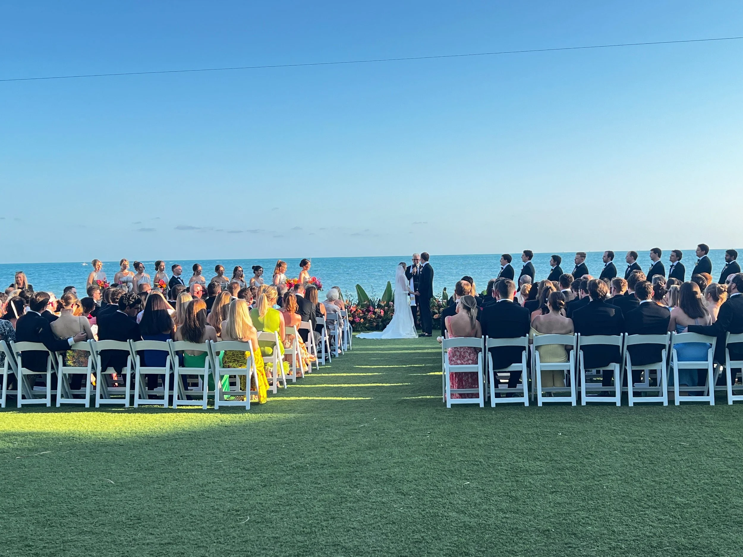 Live wedding painting at Casa Marina Key West FL