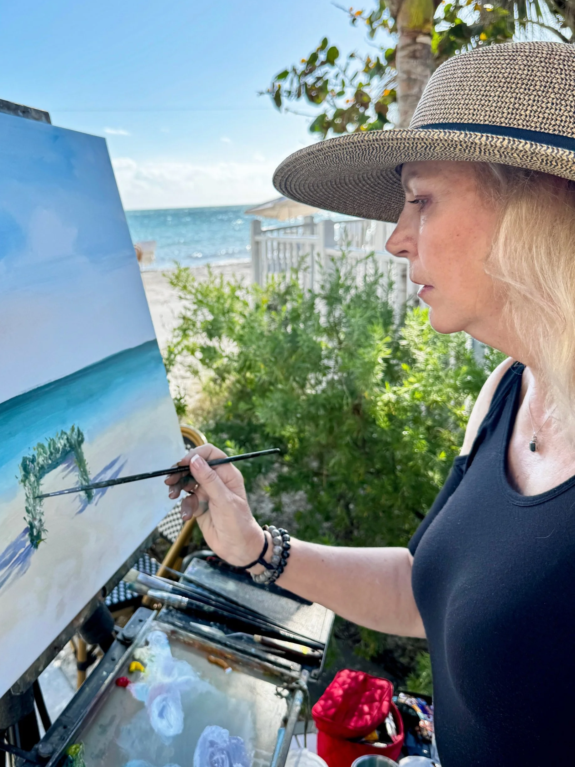 Gina Strumpf Casa Marina Key West wedding painter