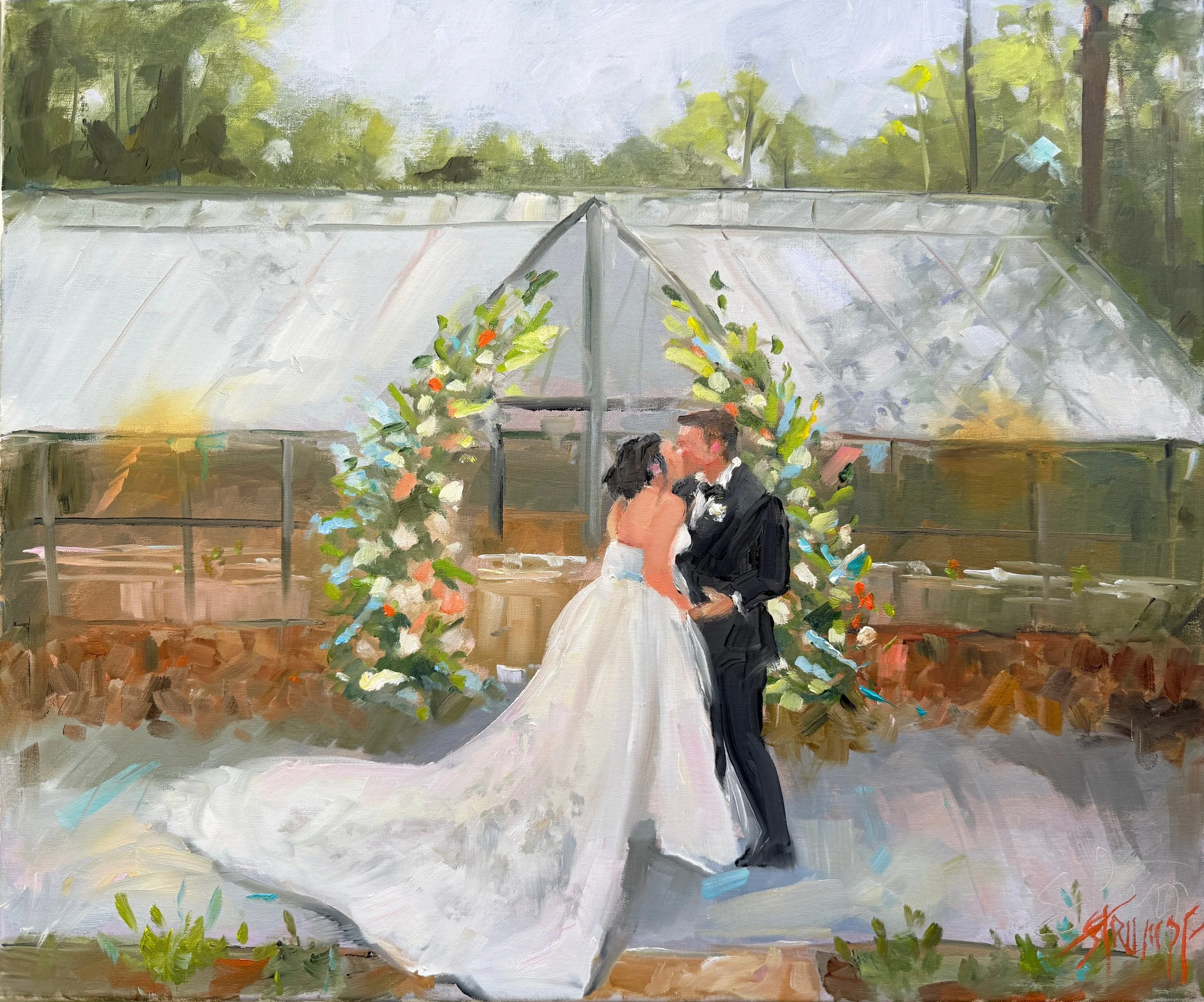 Live wedding painting Morning Glory Farm Monroe, NC.JPG