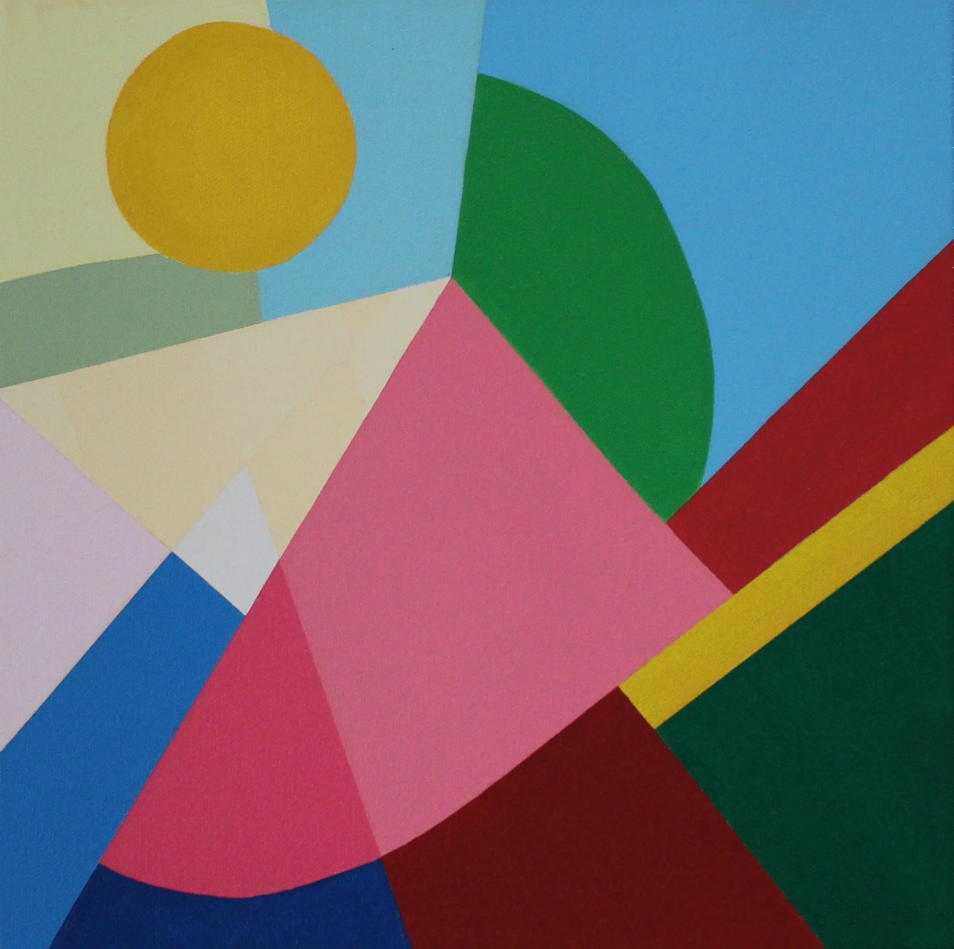 GOOD NOT GREAT, acrylic on canvas, 12 x 12 in.