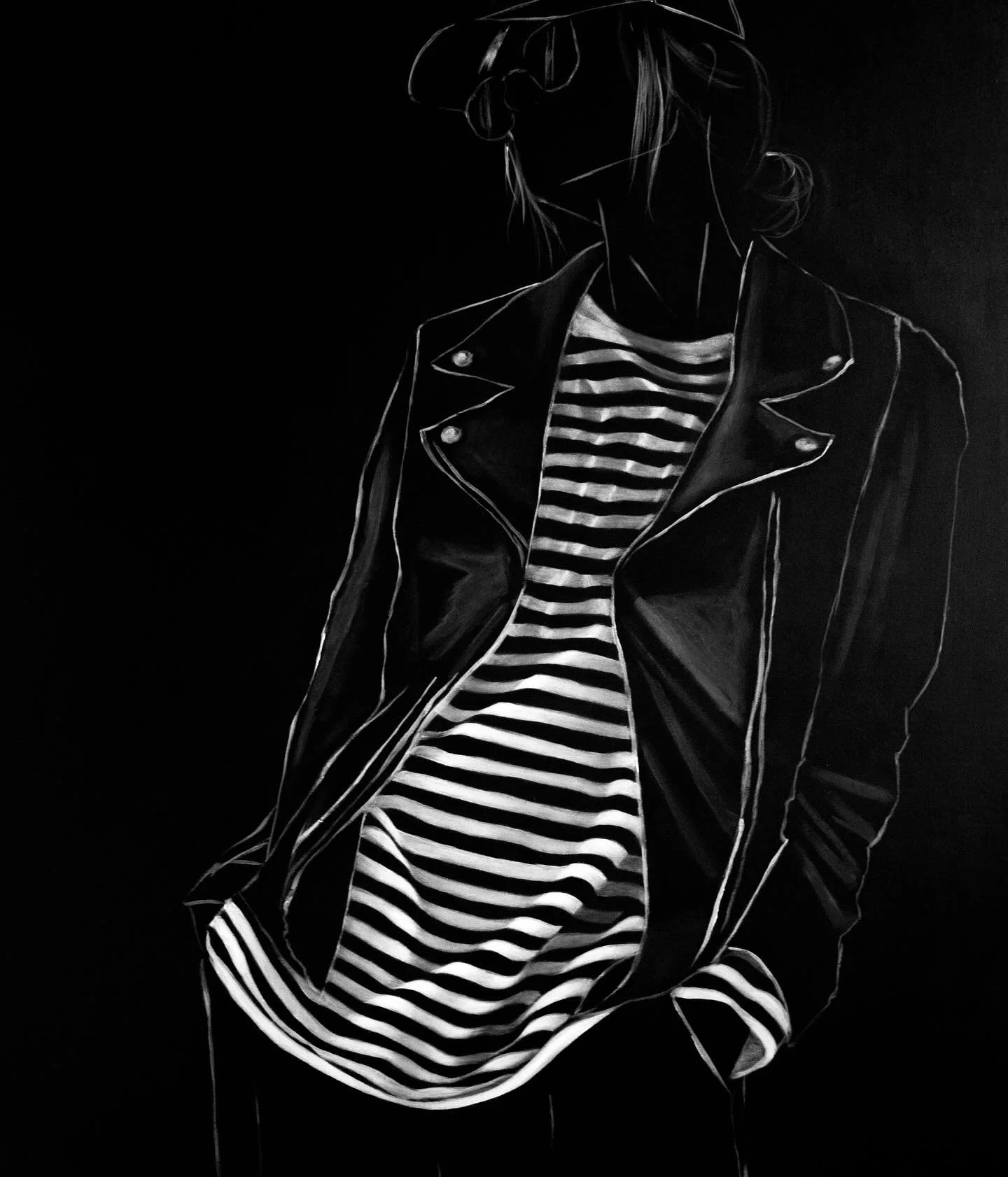 Upcoming Third Thursday exhibit-

Dress Code:
Clothing is both a form of self-expression and a set of unspoken rules. Dress Code explores this tension through a series of self-portraits, each featuring outfits from her personal wardrobe&mdash;pieces 