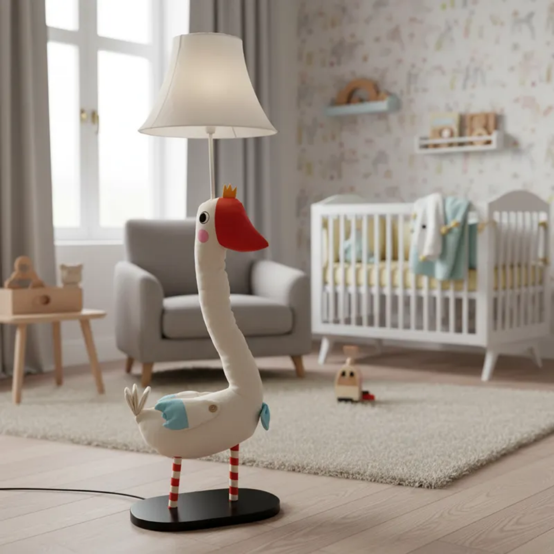 Lámpara Pie Led Ganzo Caricatura Niños Luz De Noche