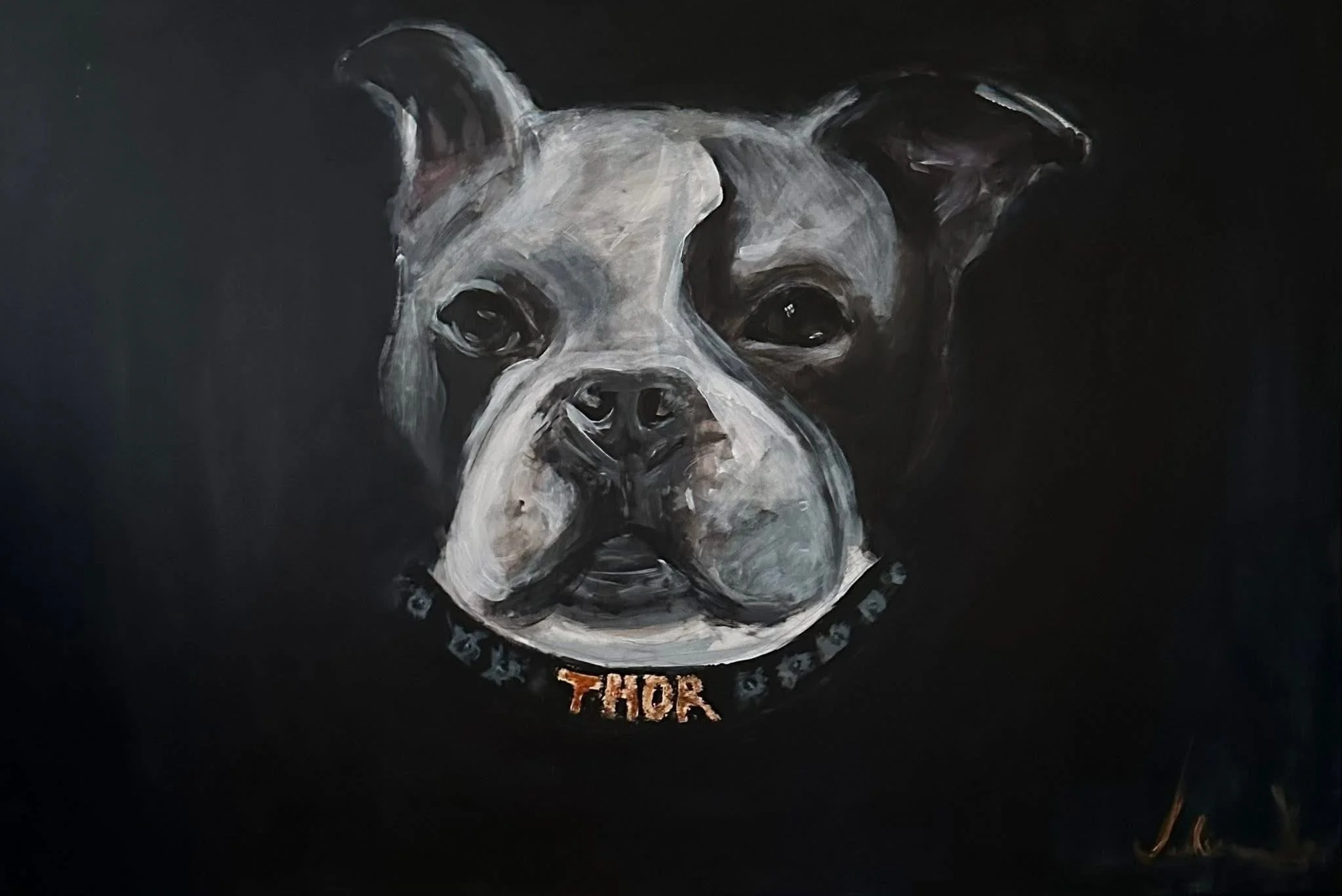 Thor 2025, 24x36 in. Acrylic on canvas