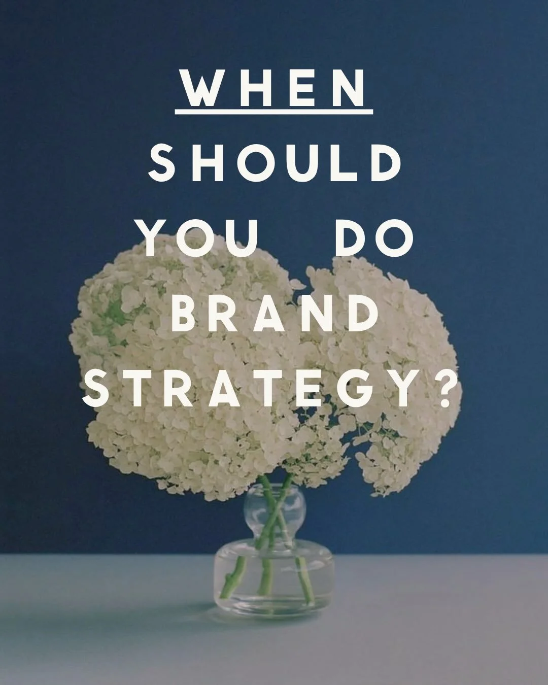When should you do brand strategy? 💌

Before branding (or rebranding)

When you&rsquo;re ready to meet a new audience

Expand your offerings...or expand your team

When you need a refresh

Right now, if you never have before

#brandstrategy #creativ