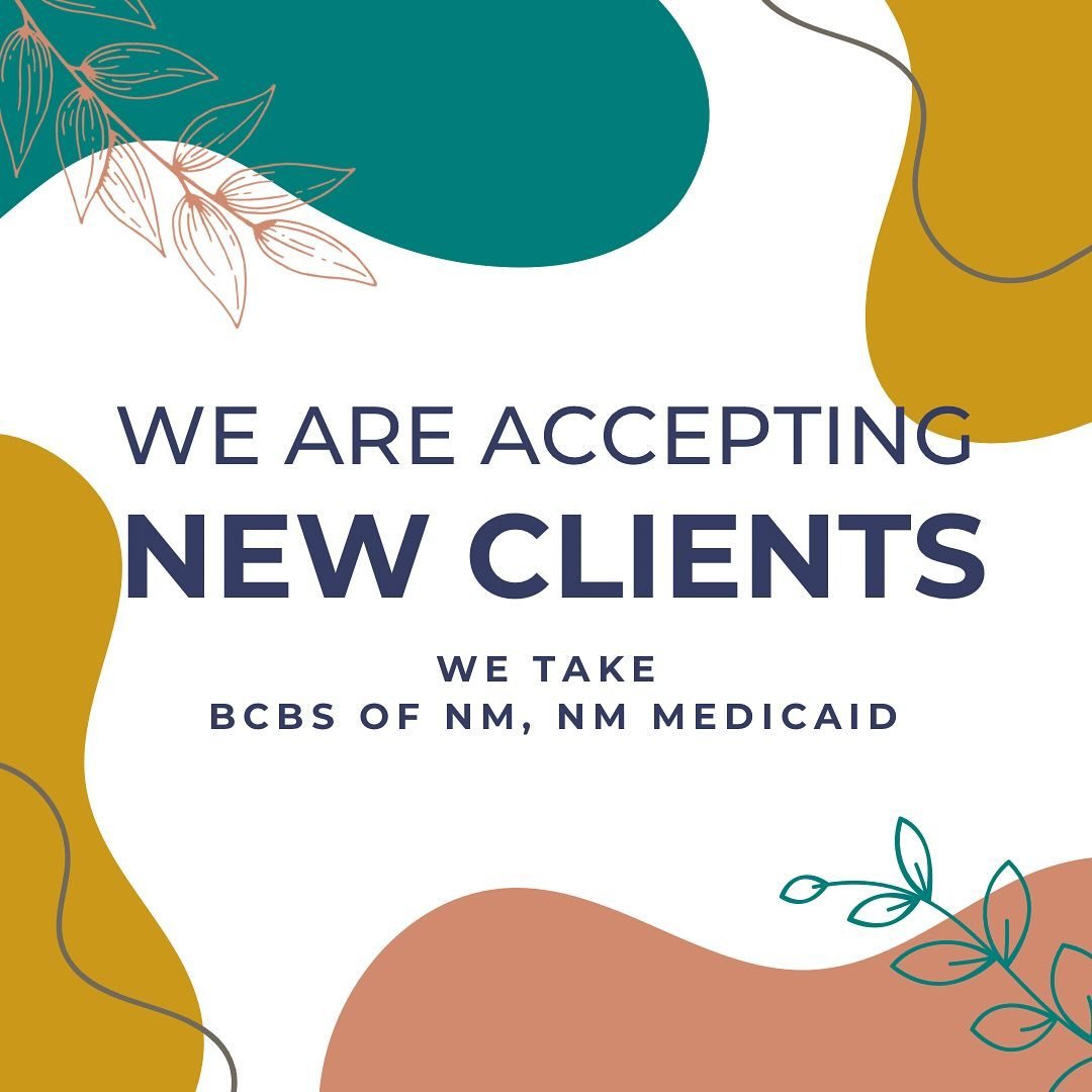We are also taking private pay, telehealth clients in Utah and Oregon. Please call, email or DM for more information.
