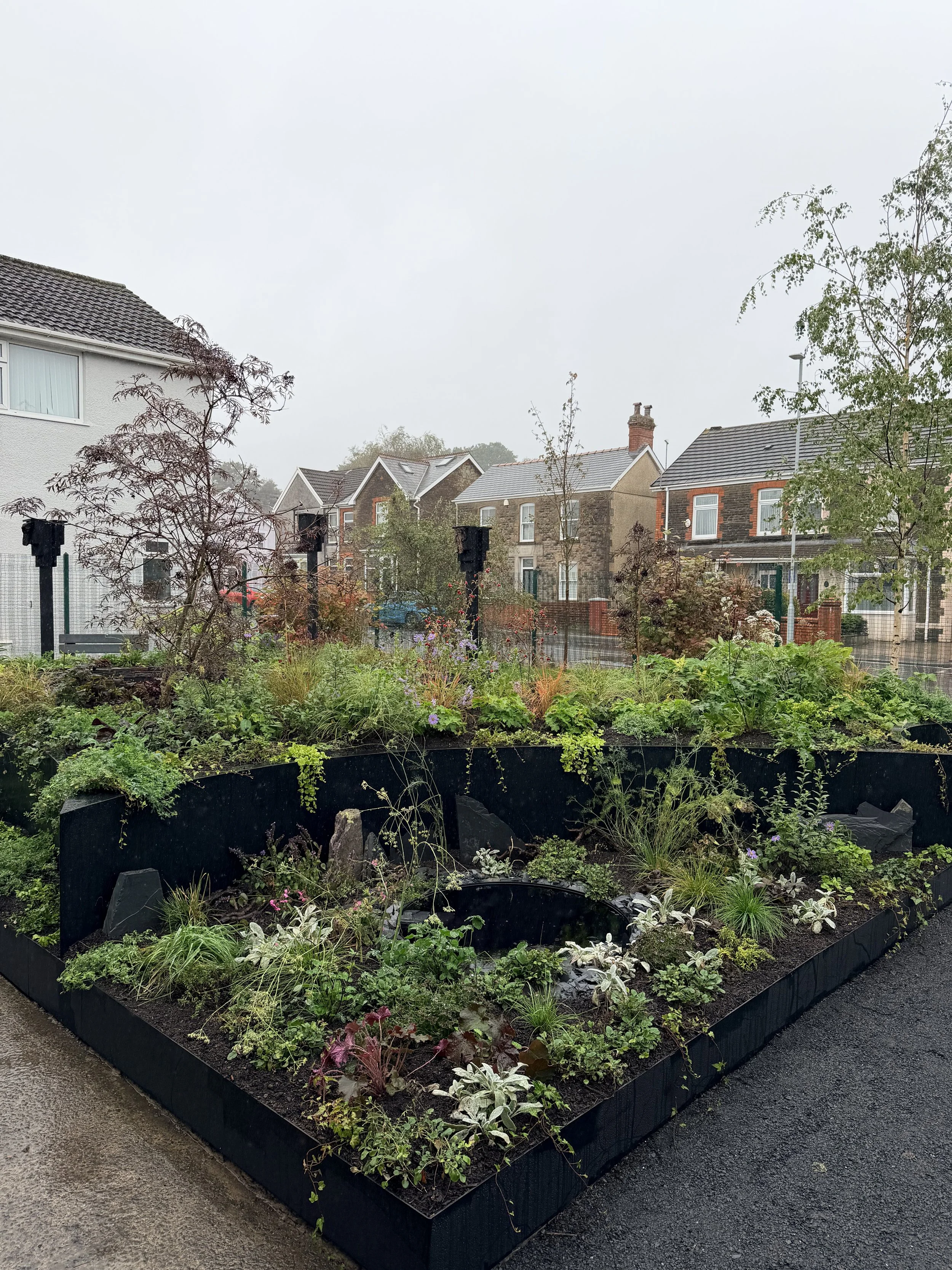 The Nocturnal Garden in Clydach community gardens, Swansea