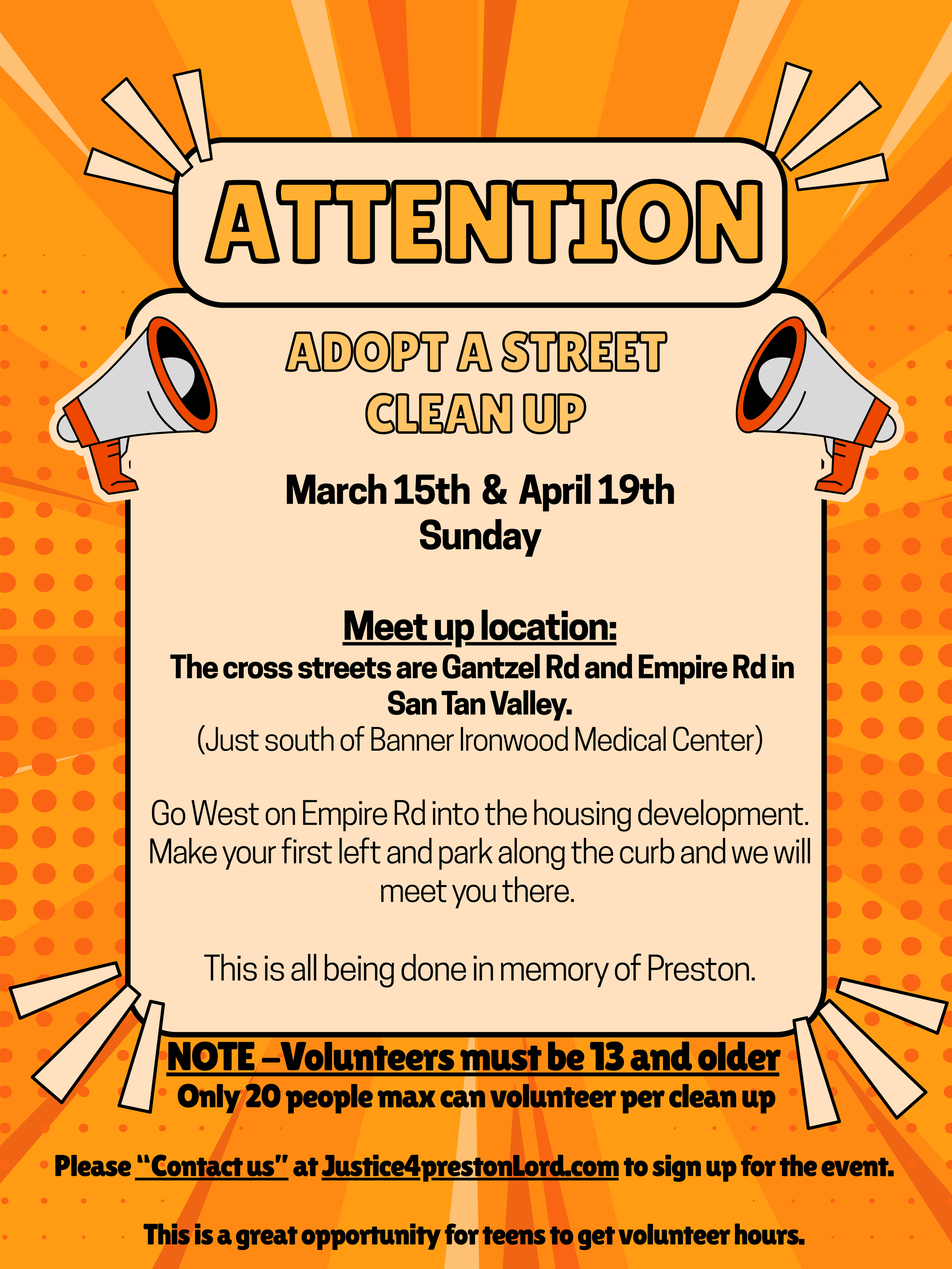 Adopt a Road Clean UP 