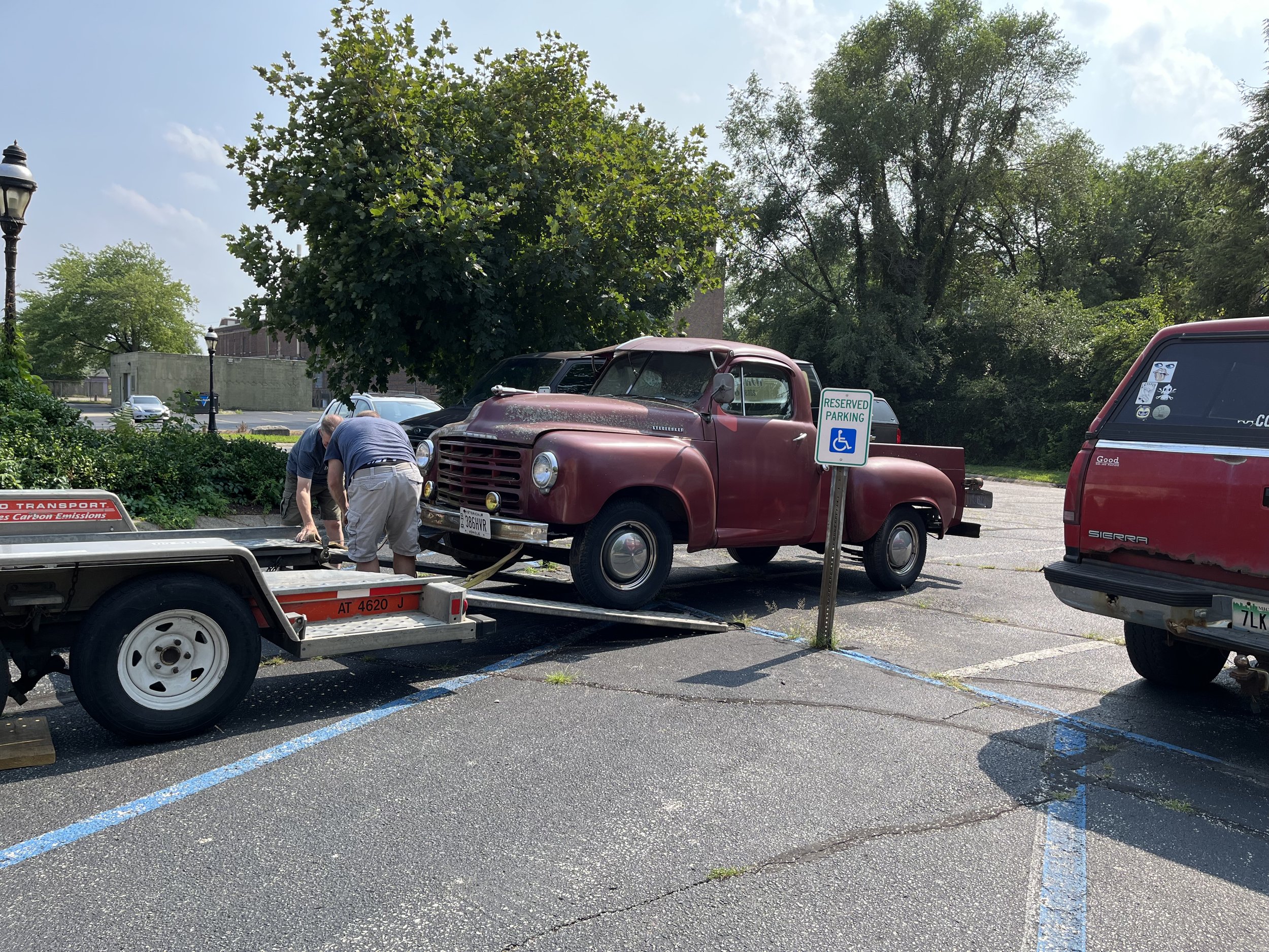 Unloading without brakes. NO RUNAWAY TRUCKS PLEASE!