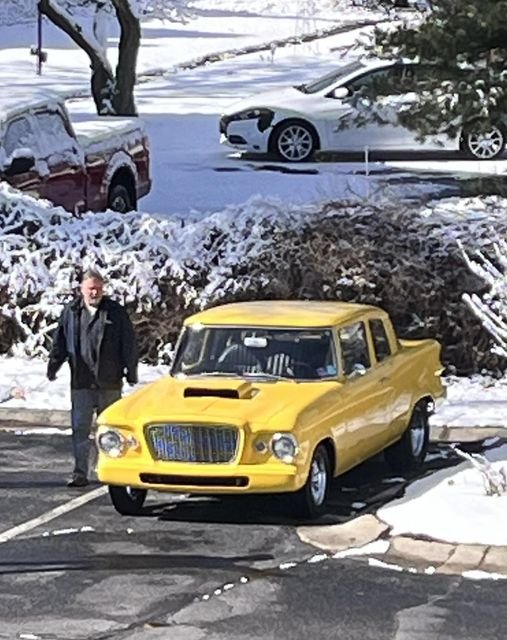 THE RELIC ARRIVES! Some unexpected snow didn't stop Rich from bringing out his Relic for everyone to enjoy.