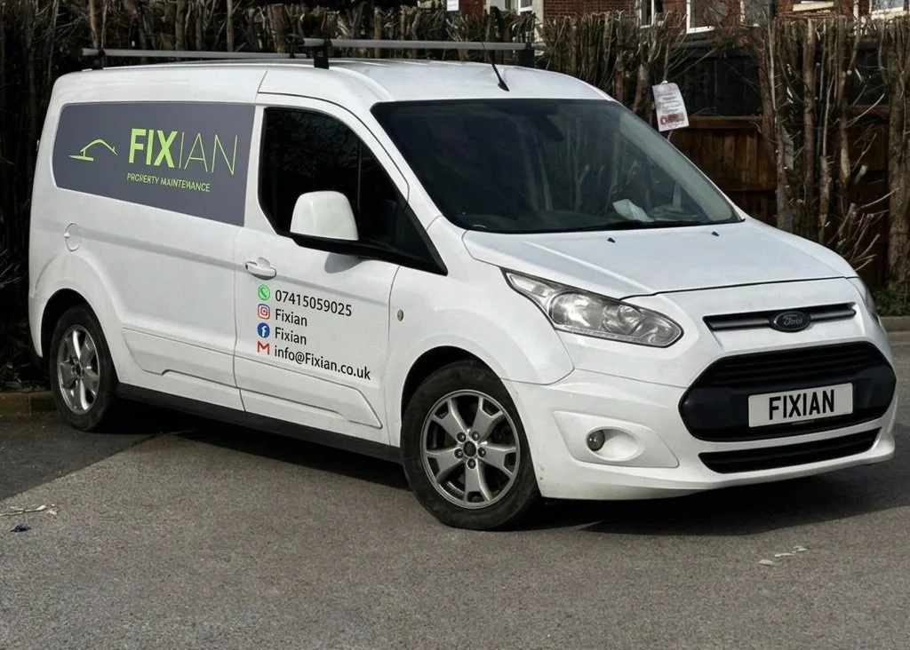 Company Van with Fixian Logo and contact details