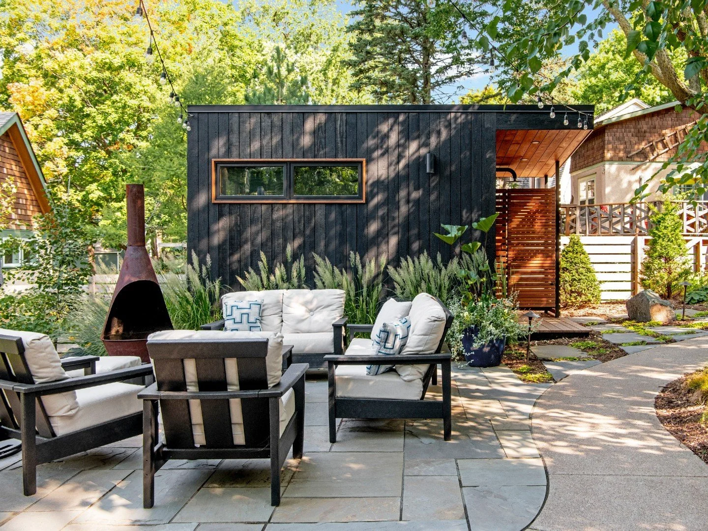 With summer in full swing, Minnesota patios are finally having their moment.

Our Cambridge Garage and Sauna project took home First Place in the Garage category of the Midwest Home Design Awards last year. We are incredibly proud of how this space w