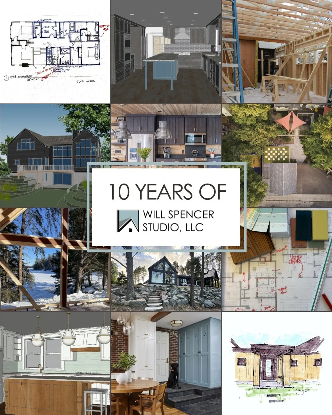 This month, we&rsquo;re taking time to celebrate 10 years of Will Spencer Studio by sharing a photo from each year.

What began as a team of one in my attic has grown to a lively and talented studio of four. We are incredibly grateful for our trusted