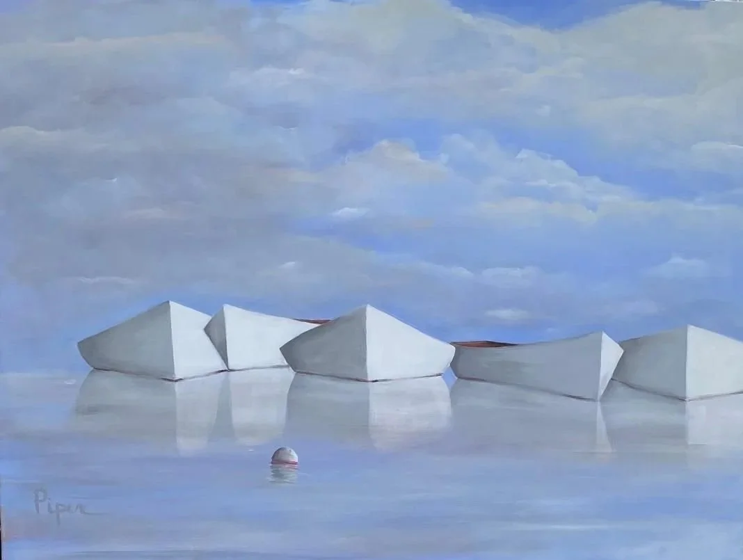 Reflections in Blue 36x48