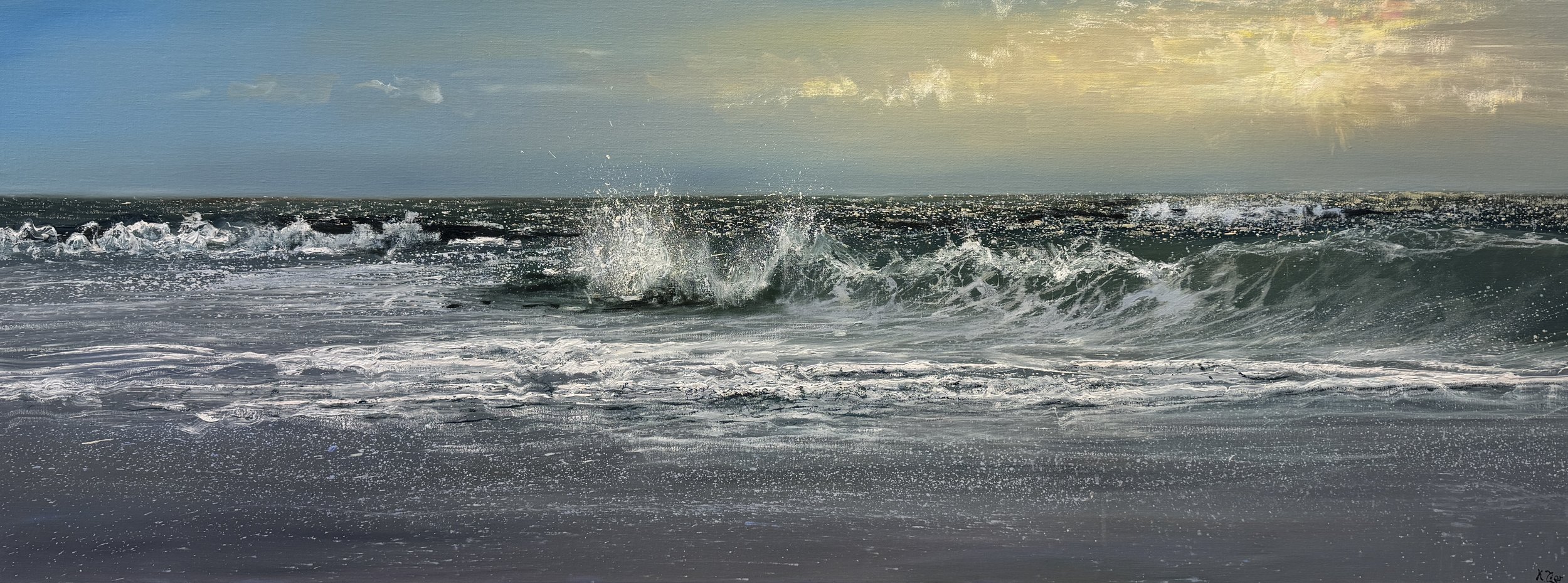 Waves Upon Waves, 24x65