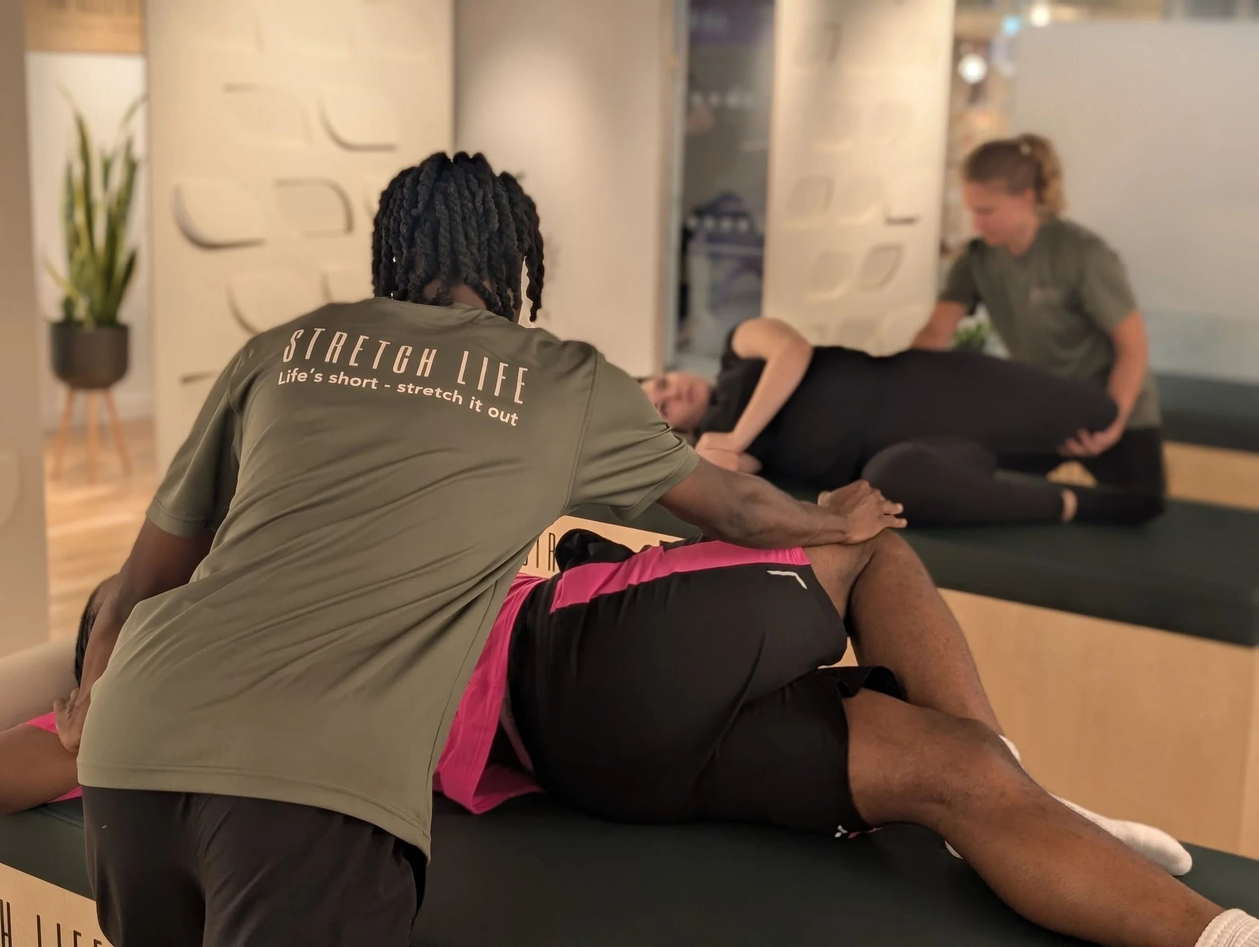 Assisted stretching at Stretch Life
