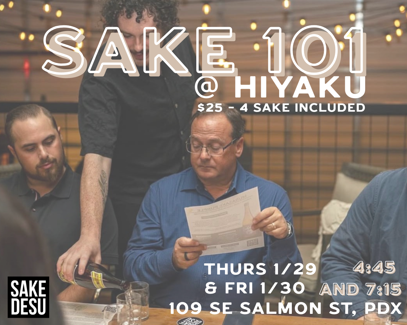 Sake 101 @ Hiyaku