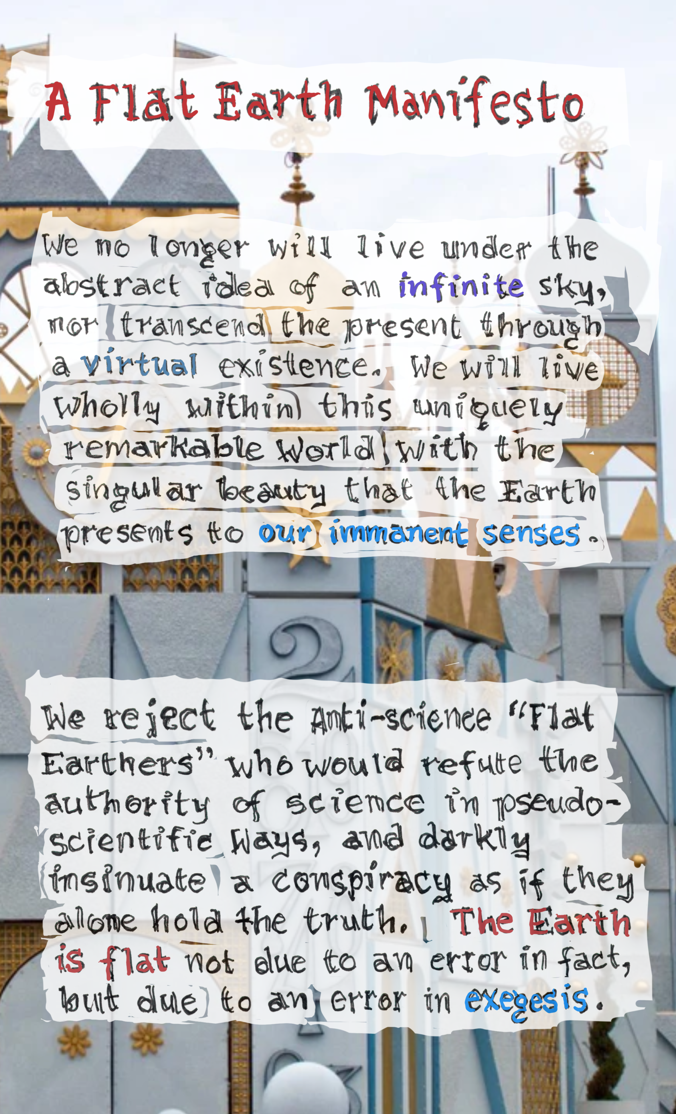 A Flat Earth Manifesto