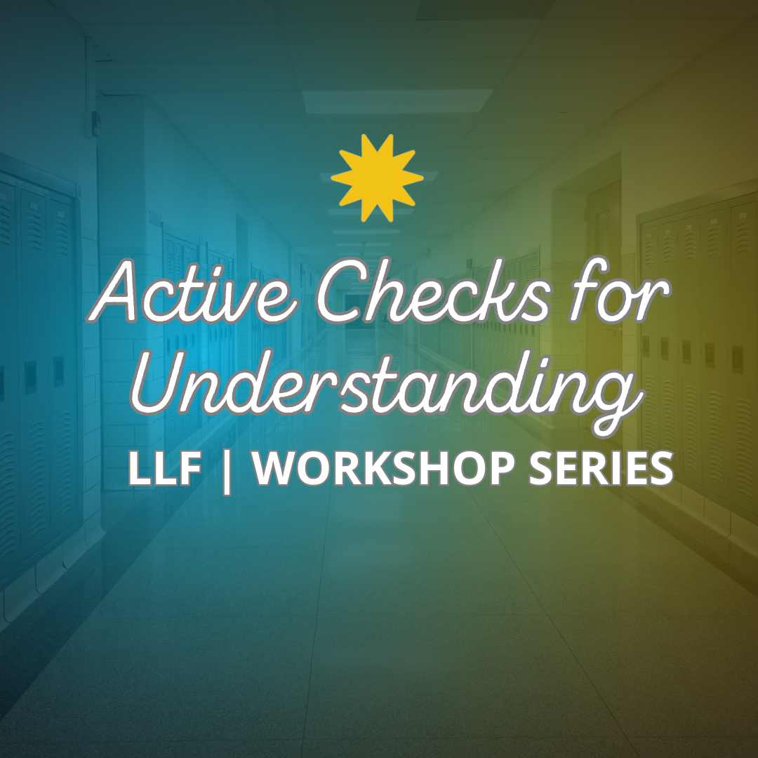Active Checks for Understanding | Thursday, January 30, 2025 in Chicago