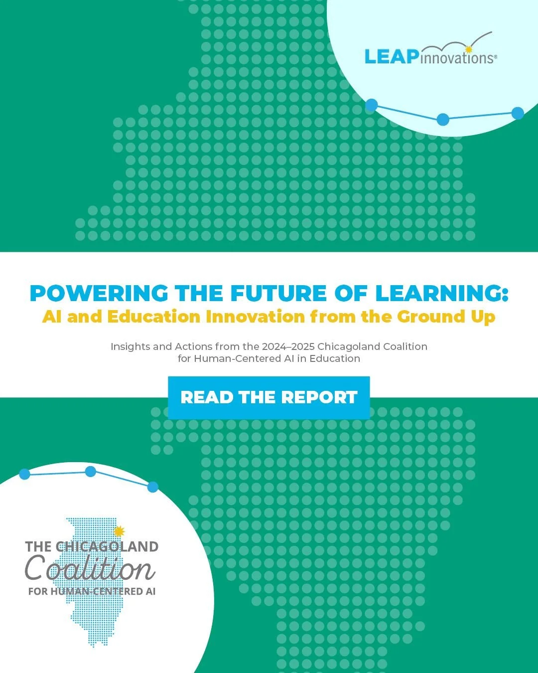 📢 BIG NEWS: Our AI Coalition Report is Here!

AI is already showing up in classrooms but schools, teachers, and students need the tools to make sure it helps (not harms) learning.

That&rsquo;s why we created the Chicagoland Coalition for Human-Cent