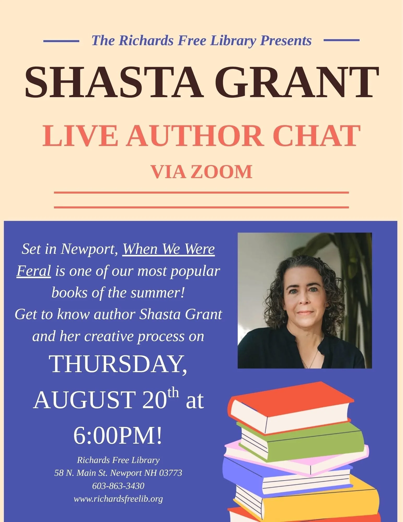Richards Free Library author chat