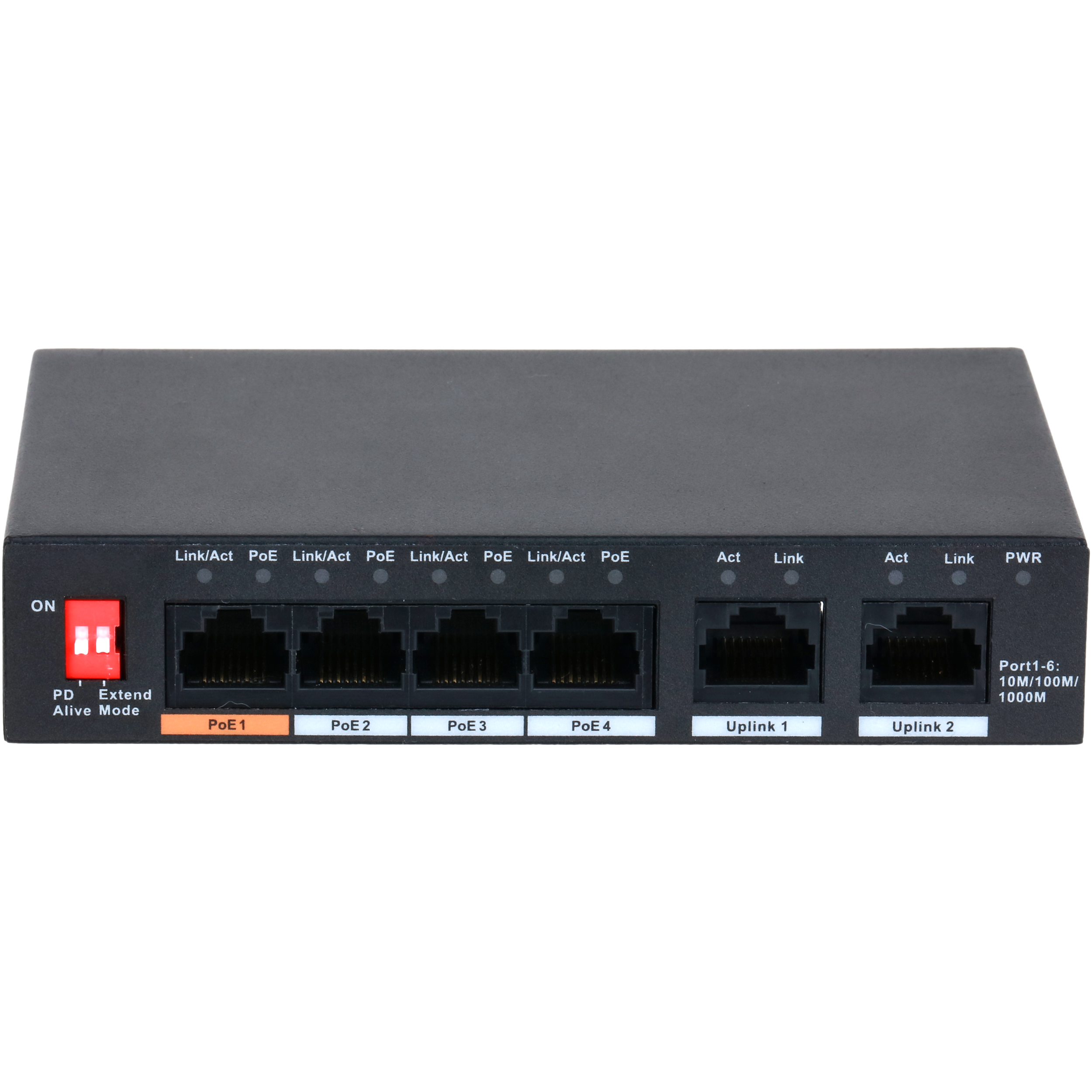 6 Port Gigabit Switch, 1 PoE+ and 3 PoE Ports — Eyemax