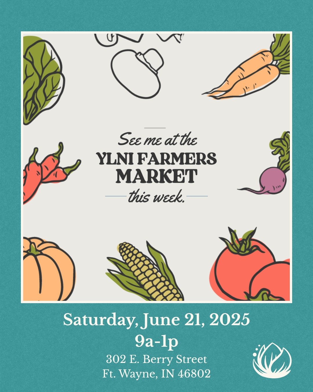 This weekend, I&rsquo;ll be set up in two beautiful spaces:

🛍️ Saturday, June 21 | 9AM&ndash;1PM
@ylnifarmersmarket &ndash; in the heart of downtown Fort Wayne
Come enjoy a calm morning among fresh goods and local makers on Bar Street.

🍷 Sunday, 
