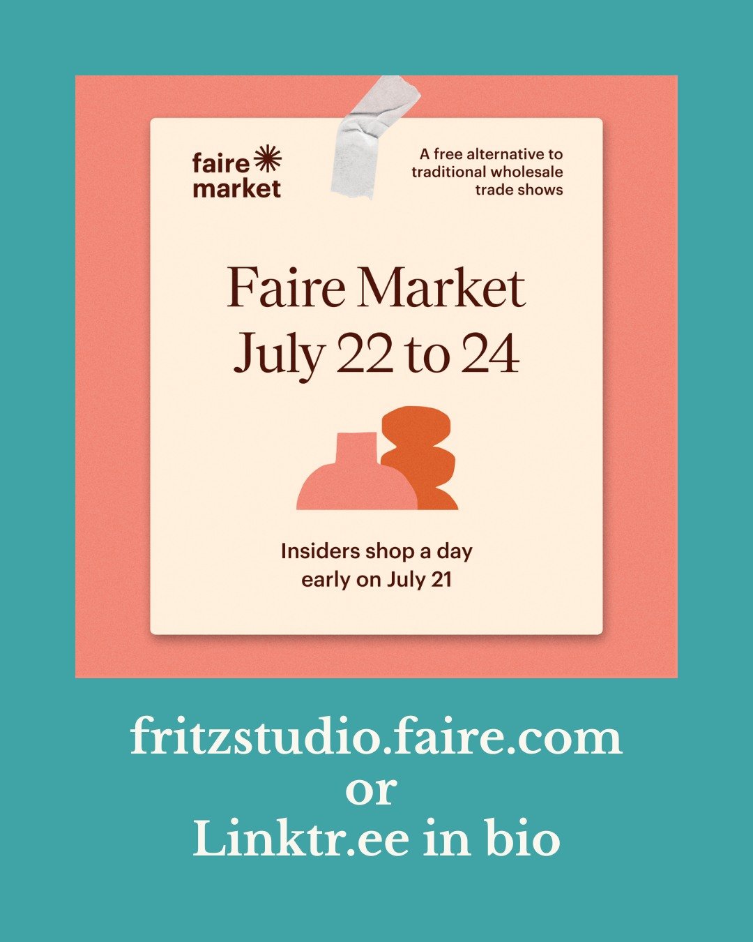 🛍️ Wholesale Buyers: @faire_wholesale Market is almost here!
I&rsquo;m excited to be part of the upcoming Faire Market, July 22&ndash;24 &mdash; your chance to discover Midwest, nature-inspired jewelry and accessories from Fritz Studio at exclusive 
