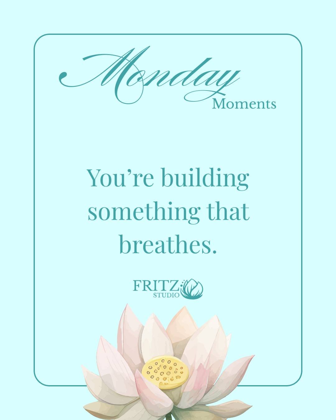 🌿 Monday Moment 🌿
You&rsquo;re creating something that breathes.

It doesn&rsquo;t need to be forced or rushed.
Let it expand, rest, shift, and grow &mdash; just like you.

Trust what you&rsquo;re building.
Trust the pauses along the way.

#MondayM