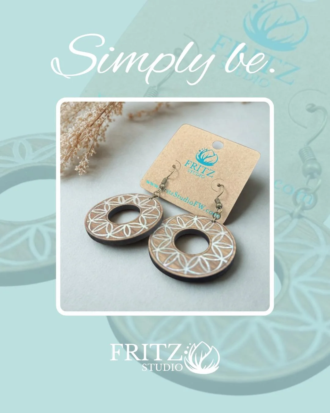 You don&rsquo;t always have to do.
Sometimes the most meaningful thing is simply to be.

Breathe. Soften. Let yourself arrive in this moment just as you are.

Connection Earrings available on Faire and Etsy.  Linktr.ee in bio

#SimplyBe #MindfulLivin