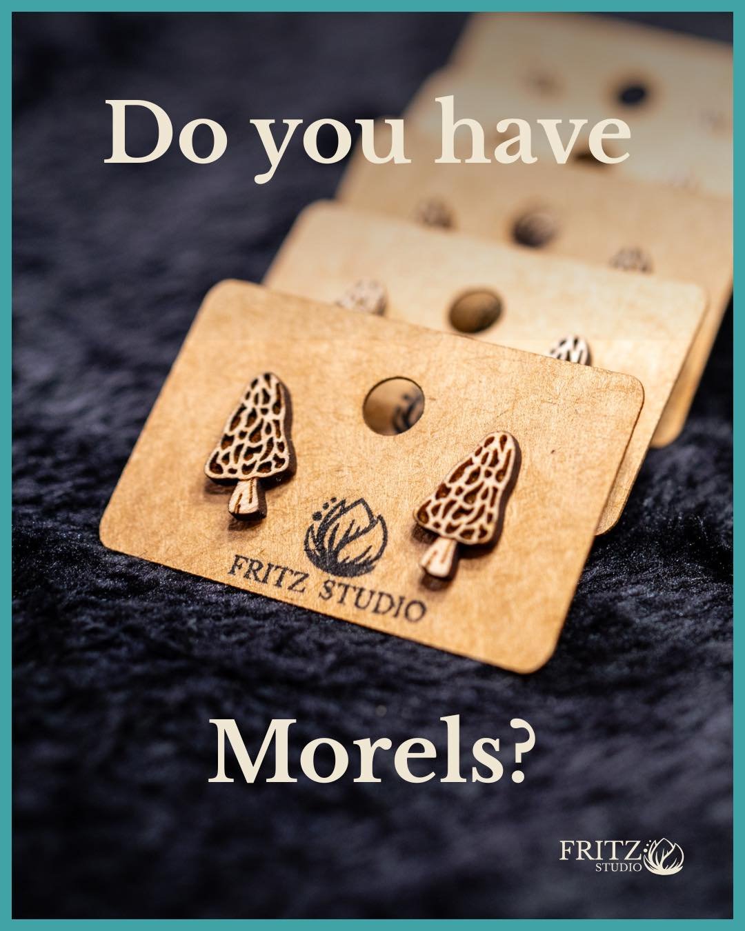 Do you have Morels? 🍄😉

These little Morel Mushroom Stud Earrings are a fun nod to mushroom season &mdash; perfect for foragers, nature lovers, and anyone who enjoys a good woodland pun. No forest hike required&hellip; just a visit to my shop.

You