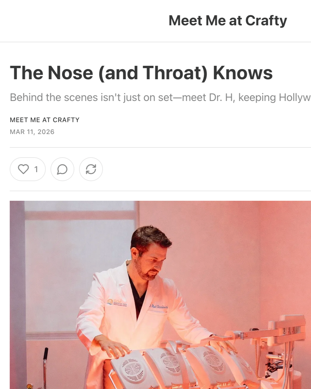 Dr. Hershcovitch of SoCal Breathe Free interview from "Meet Me At Crafty"