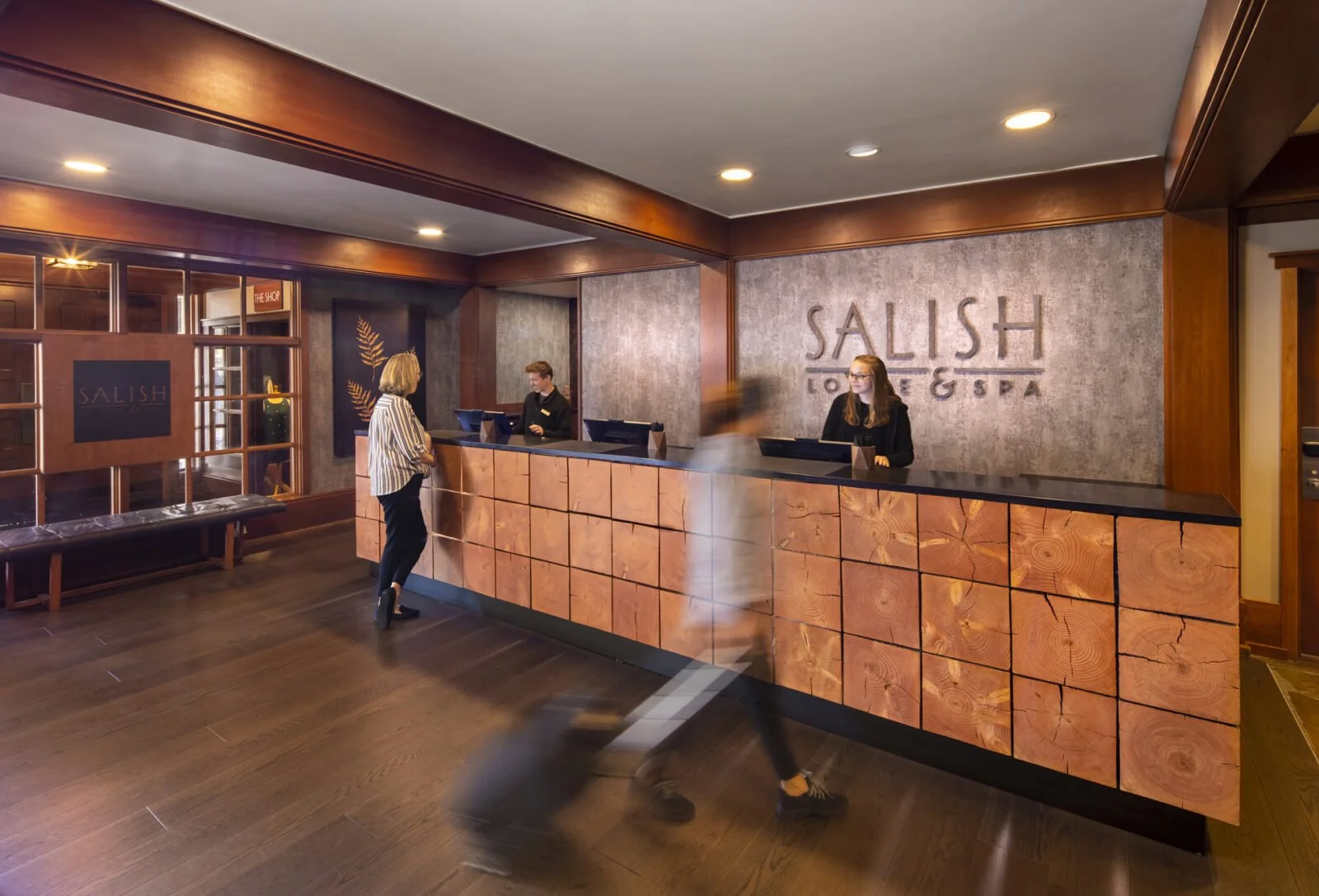 Expanded Check in with new desk