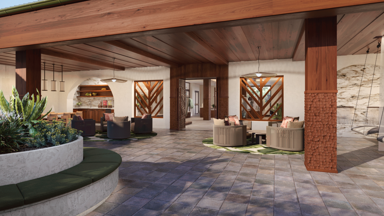 Refreshment bar and lounge