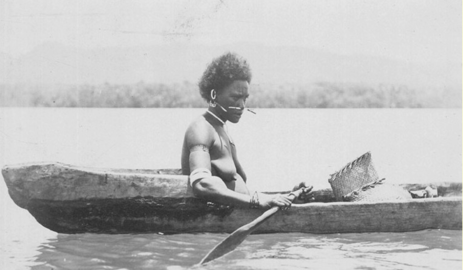 Women of Port Adam in Canoe, Small Malaita Island in 1906. Photo sourced from realhistoryww.com.