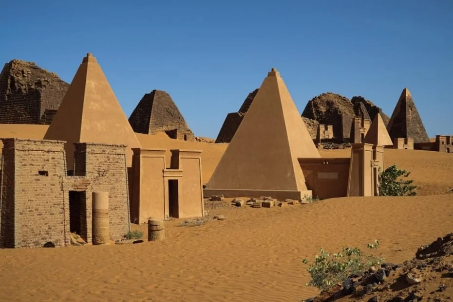 Nubian Pyramids from an Ancient Kushite Kingdom, Meroë, Sudan