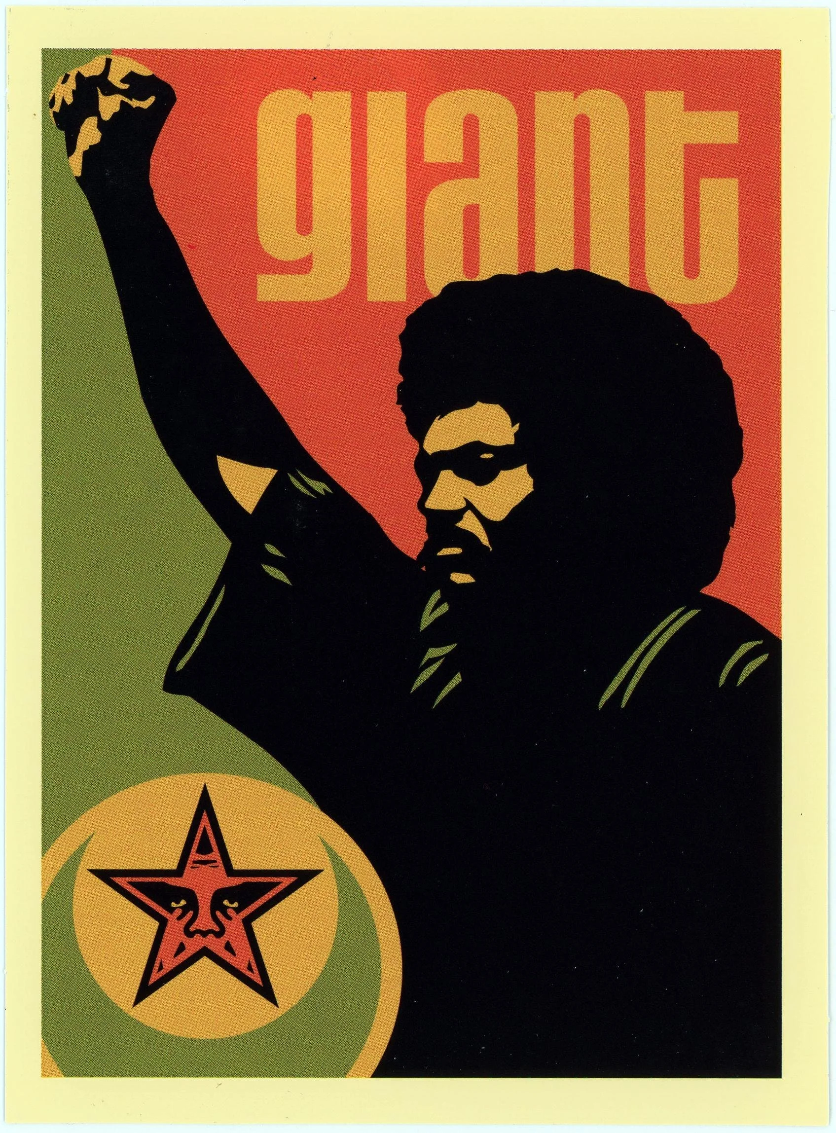 Shepard Fairey. Jesse Nubian. 2019. Courtesy of the Richard F. Brush Art Gallery. https://jstor.org/stable/community.27081944.