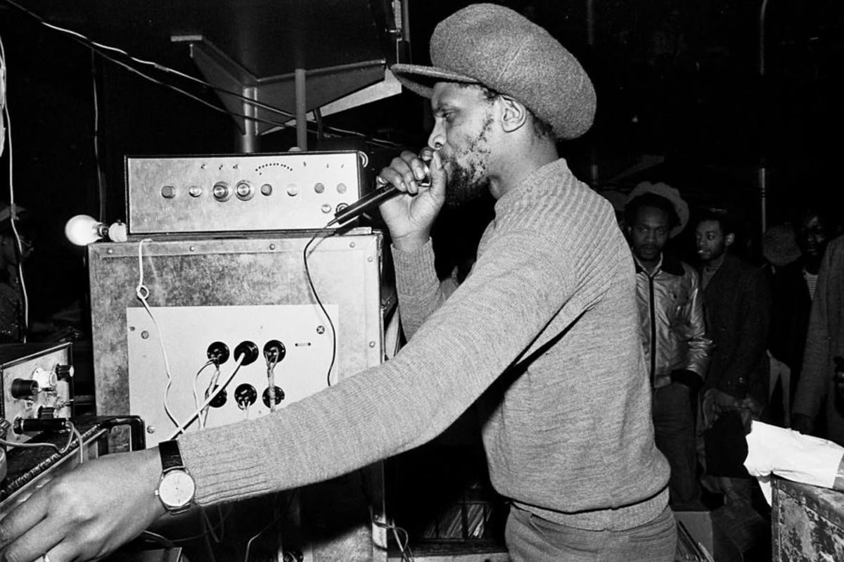 The Sound system/ reggae scene in London, circa 1970s–1980s.
