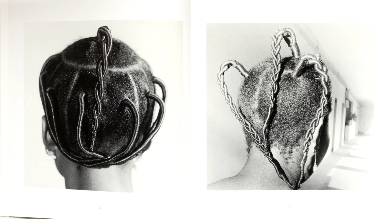 Ojeikere, J. D. ‘O. (2000). Photographs [Hair sculpture, Nigeria]. Design by Studio Ackermann (M. Bücher, T. Pfister, S. Moos, T. Schalow, & O. Ferner); text by A. Magnin.