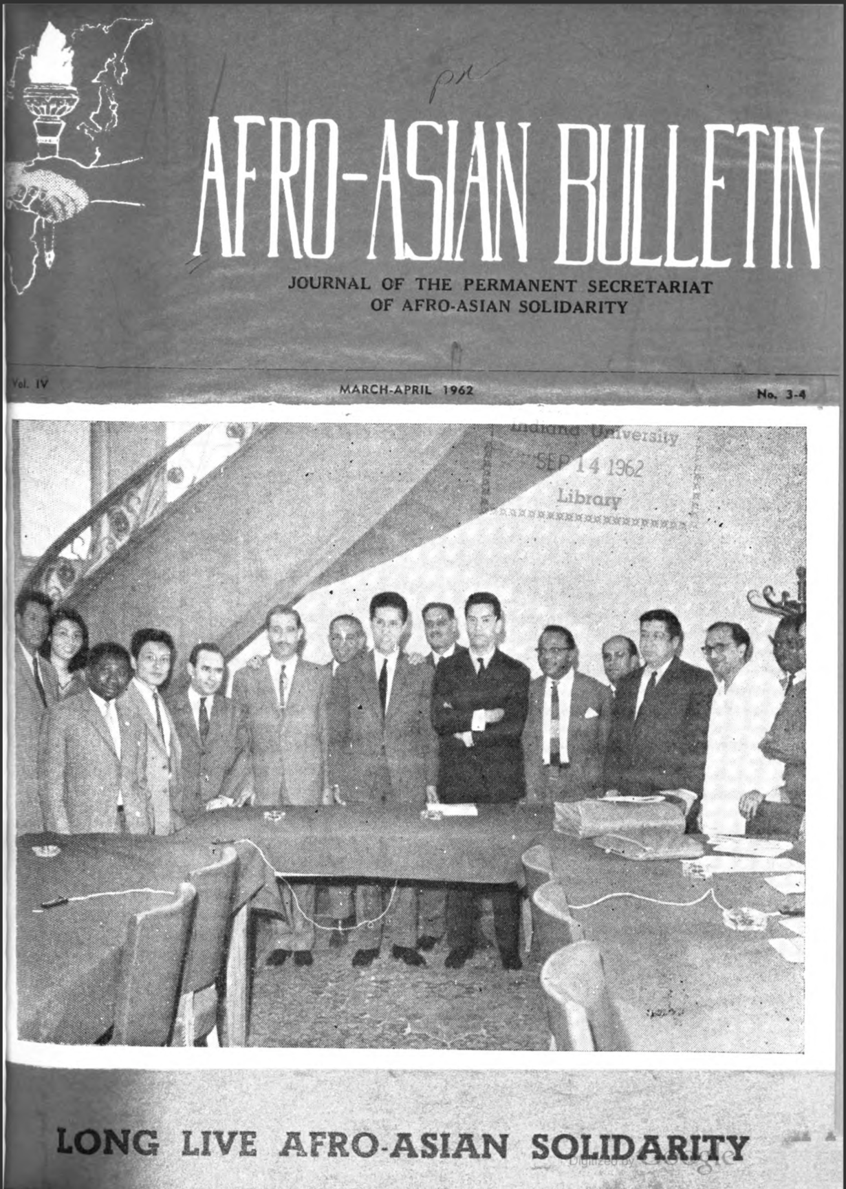 Afro-Asian Bulletin Vol. IV March-April 1962 No. 3-4